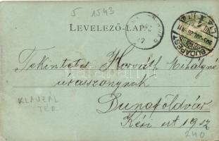 Budapest VII. István (Klauzál) tér, Vásárcsarnok; Laufer József Bor- és Sörházával, Fuchs Ede, Hoffm...