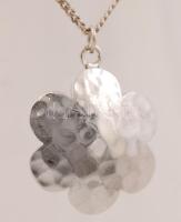 Ezüst nyaklánc medállal, Ag., nettó: 8gr., jelzett, 42cm /Silver necklace with pendant, Ag, net. 8gr...