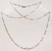 Ezüst nyaklánc, Ag., nettó: 10,8gr., jelzett (antik fémjel), 60cm /Silver necklace, Ag, net. 10,8gr, marked, 60cm