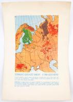 cca 1930 A finnugor népek földrajzi eloszlása és lélekszáma; a Sugurahvaste Instituut kiadása / Map of the Finno-Ugric language family. 30x40 cm.