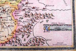 1593 Comitatus Burgundiae cum magna parte ducatus eiusdem nova et accuratissima descriptio, Gérard d...