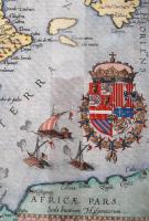 1593 Noua descriptio HIspania ac Septentrio. (Hispán félsziget) Gérard de Jode színezett rézmetszete...