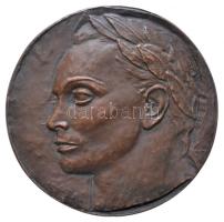 Ferenczy Béni (1890-1967) 1948. "Pro Arte Fehér Gyulának - Ortutay Gyula" Br érem (70mm) T:2 Hungary 1948. "Pro Arte for Gyula Fehér - Gyula Ortutay" Br medallion. Sign.: Béni Ferenczy (70mm) C:XF