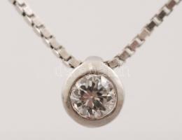 Ezüst nyaklánc medállal, Ag., bruttó: 2,9gr., jelzett, 38cm /Silver necklace with pendant, Ag, net. ...