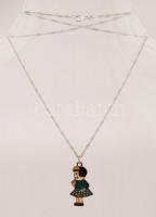 Ezüst nyaklánc medállal, Ag., bruttó: 5,8gr., jelzett, 44cm /Silver necklace with pendant, Ag, net. 5,8gr, marked, 44cm