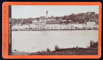 cca 1890 Mauthausen keményhátú fotó / Mauthausen photo. 7x11 cm