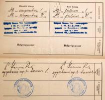 1942-1948 Orvostanhallgató hölgy Kórházi Szolgálati Könyvecskéi. 3 db sok kórház és gyakorlóhely pec...