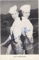 A Kessler nővérek aláírása fényképükön