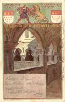 1899 Köln, Der Löwenhof im Rathaus, Verlag der Hofkunsthandlung J. Velten, litho s: F. Hein