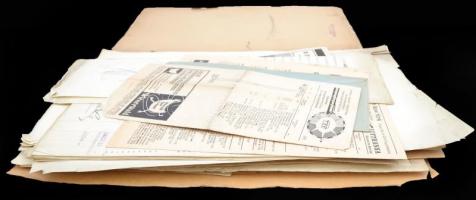 cca 1930-1970 Textilipari cégekkel nagyrészt a  Pannónia és a Linum cégekkel kapcsolatos okmányok