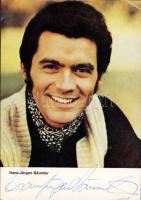 Hans Jürgen Bäumler aláírása fényképen