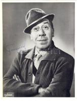 Fernandel francia filmszínész aláírása nagyalakú fényképen