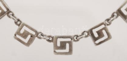 Ezüst nyaklánc medállal, Ag., nettó: 10,1gr., jelzett, 40cm/ Silver necklace with pendant, Ag, net. ...