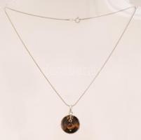 Ezüst nyaklánc medállal, Ag., bruttó: 5,4gr., jelzett, 35cm/ Silver necklace with pendant, Ag, net. 5,4gr, marked, 35cm