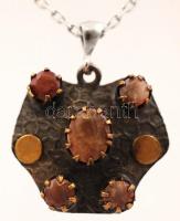 Ezüst nyaklánc medállal, Ag., bruttó: 11,2gr., jelzett, 48cm/ Silver necklace with pendant, Ag, net....