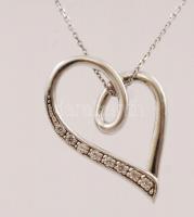 Ezüst nyaklánc medállal, Ag., bruttó: 4,1gr., jelzett, 42cm/ Silver necklace with pendant, Ag, net. ...