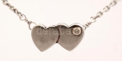 Ezüst nyaklánc medállal, Ag., bruttó: 3,8gr., jelzett, 38cm/ Silver necklace with pendant, Ag, net. ...