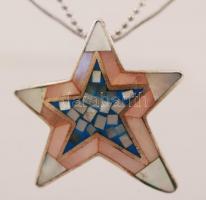 Ezüst nyaklánc medállal, Ag., bruttó: 9,6gr., jelzett, 39cm/ Silver necklace with pendant, Ag, net. ...