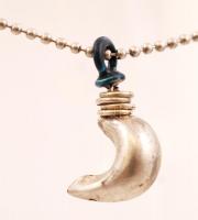 Ezüst nyaklánc medállal, Ag., bruttó: 7,7gr., jelzett (csak a lánc), 38cm/Silver necklace with penda...