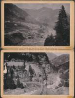 cca 1890 Svájc, Gotthardroute, 6 db keményhátú fotó / cca 1890 Switzerland Gotthardroute 6 photos of...