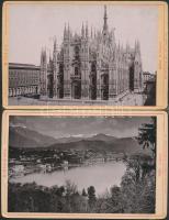 cca 1890 Svájc, Gotthardroute, 6 db keményhátú fotó / cca 1890 Switzerland Gotthardroute 6 photos of...