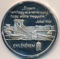 1990. "Emlékérem / Belváros-Lipótváros - Budapest Főváros V. kerület Önkormányzata" ezüstö...