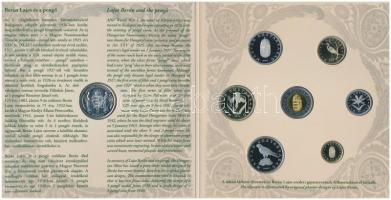 2007. 1Ft-100Ft 8klf db, szettben, benne "Berán Lajos és a pengő" Ag emlékérem (10g/0.999/...