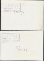 cca 1950-1960 Tanulók, 2 db Magyar Fotó, pecséttel jelzett, 13x18 cm