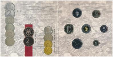 2008. 1Ft-100Ft 7xklf darabos forgalmi sor "Búcsú az egy- és kétforintostól" dísztokos sze...
