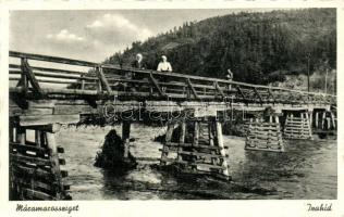 Máramarossziget, Sighetu Marmatiei; Iza folyó, híd / river, bridge (EK)