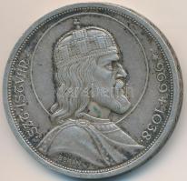 1938. 5P Ag "Szent István" T:2,2- Adamo P8.1