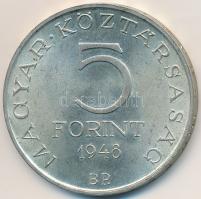 1948. 5Ft Ag "Petőfi" T:2