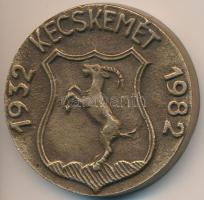 1982. "1932 Kecskemét 1982 / 50 éves a Magyar Pathologusok Társasága" kétoldalas Br érem (47,5mm) T:2 kis ph.