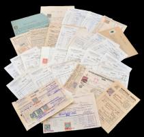 cca 1920-1946 29 db számla, mind számlailleték bélyeggel, sok felülnyomott, sokféle üzletből