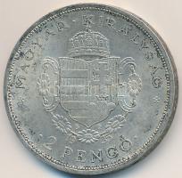 1935. 2P Ag "Rákóczi" T:2 kis patina
Adamo P7.2