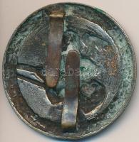 Sződy Szilárd (1878-1939) ~1935. Levente lövész jelvény (49mm) T:2