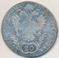 1813B 20kr Ag "Ferenc" T:2-,3