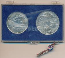 1974. 50Ft Ag + 100Ft Ag "MNB" pár, eredeti, sérült kék MNB plasztiktokban T:BU oxidáció
...