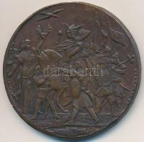 1896. "Ezredéves Történetünk Ezredekre Remény Nekünk" millenniumi Br emlékérem "Stein...