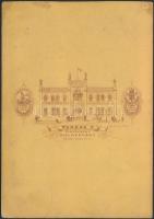 cca 1870 Kolozsvár törpe fotója. Veress F. műterméből / Photo of a midget 11x16 cm