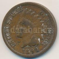 Amerikai Egyesült Államok 1894. 1c Indián fej T:2- USA 1894. 1 Cent Br Indian Head C:VF