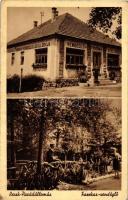 Recsk-Parádállomás, Fazekas András vendéglője és szállodája, a hátoldalon a vendéglő hirdetése (fa)