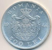 Románia 1944. 500L Ag T:2 apró ph.
Romania 1944. 500 Lei Ag C:XF small edge error