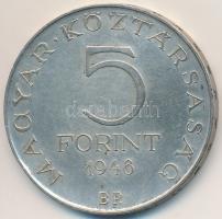 1948. 5Ft Ag "Petőfi" T:2,2-