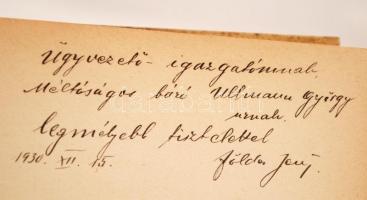 Földes Jenő: Hadifogoly-karrier. Bp., 1930, Szerzői kiadás. Kiadói kopottas, aranyozott egészvászon-...