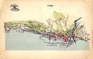 Fiume térképe; kiadja Károlyi Gy. / map of Fiume (r)