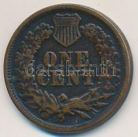 Amerikai Egyesült Államok 1865. 1c "Indián fej" T:2- 
USA 1865. 1 Cent Br "Indian He...