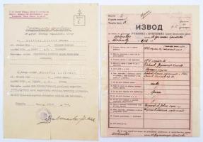 Sziklay Ödön m. kir. százados katonai iratai, 5 db