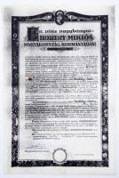 Sziklay Ödön m. kir. százados katonai iratai, 5 db