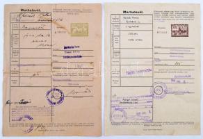 1940-1956 4 db marhalevél